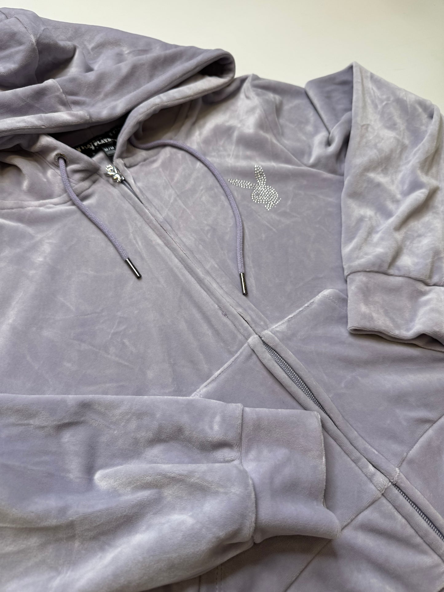 VINTAGE PLAYBOY VELOUR ZIPPER (M)