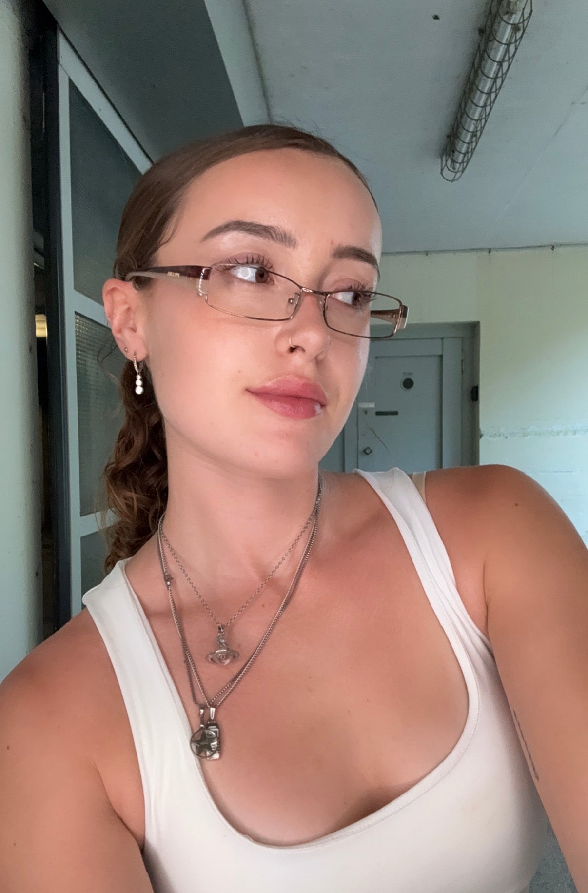 PRADA VINTAGE SILVER OMBRÉ EYEGLASSES