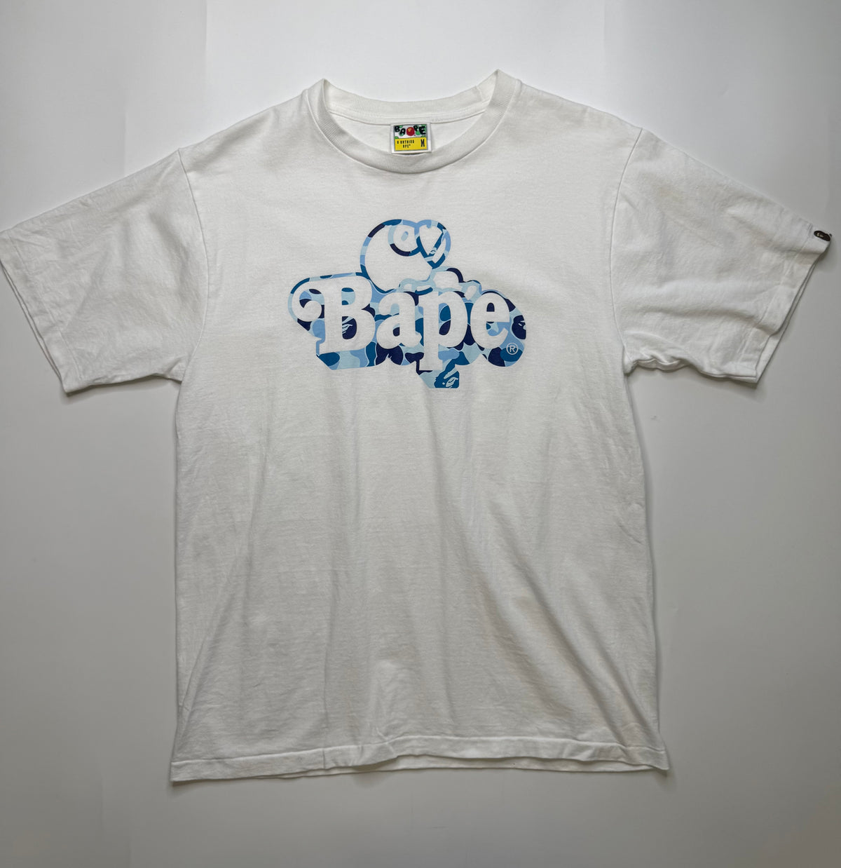 BAPE CAMO WORDMARK TEE – BLUE (M)