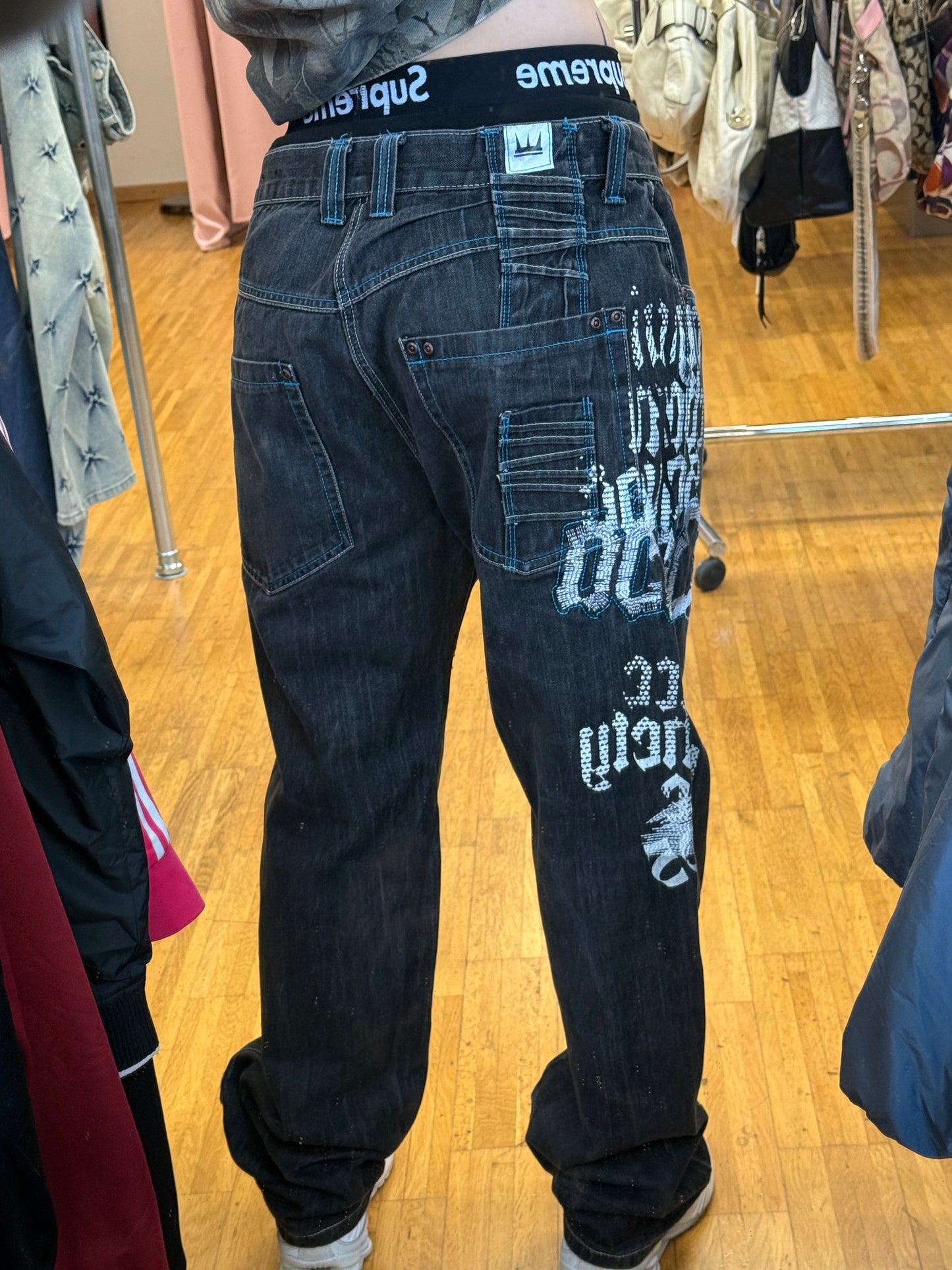 VINTAGE DADA BAGGY JEANS (w.34, L)