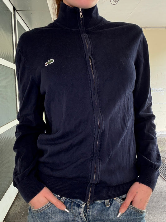 LACOSTE COTTON ZIPPER BLUE (M)