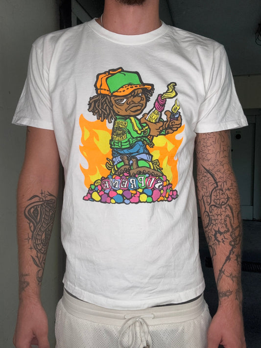 SUPREME GRAPHIC CHARACTER TEE – WHITE (M)
