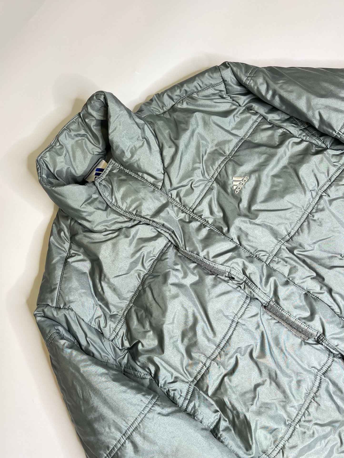1990s SHINY ADIDAS PUFFER JACKET (L)