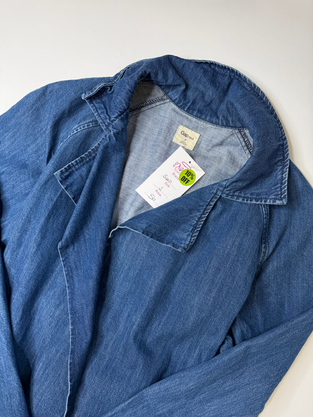 GAP DENIM SHIRT JACKET – BLUE (S)