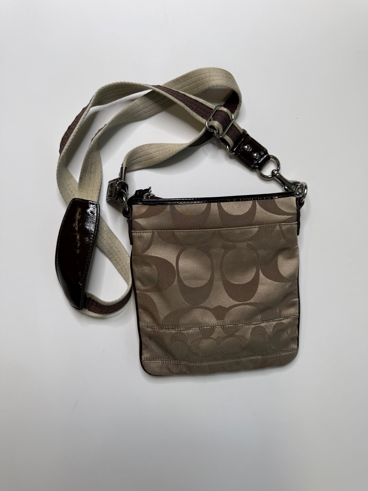 COACH VINTAGE SIGNATURE SWINGPACK CROSSBODY BAG