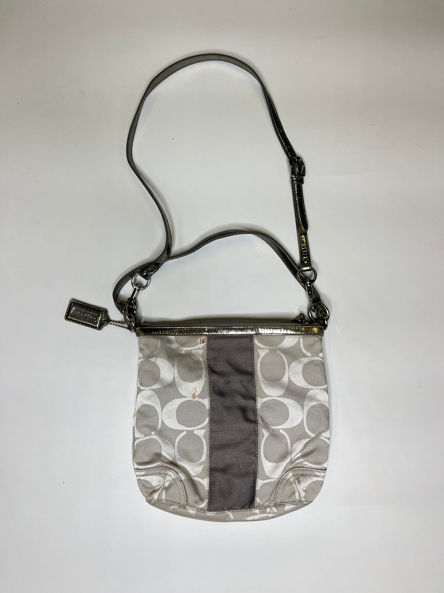 SILVER COACH MONOGRAM PURSE