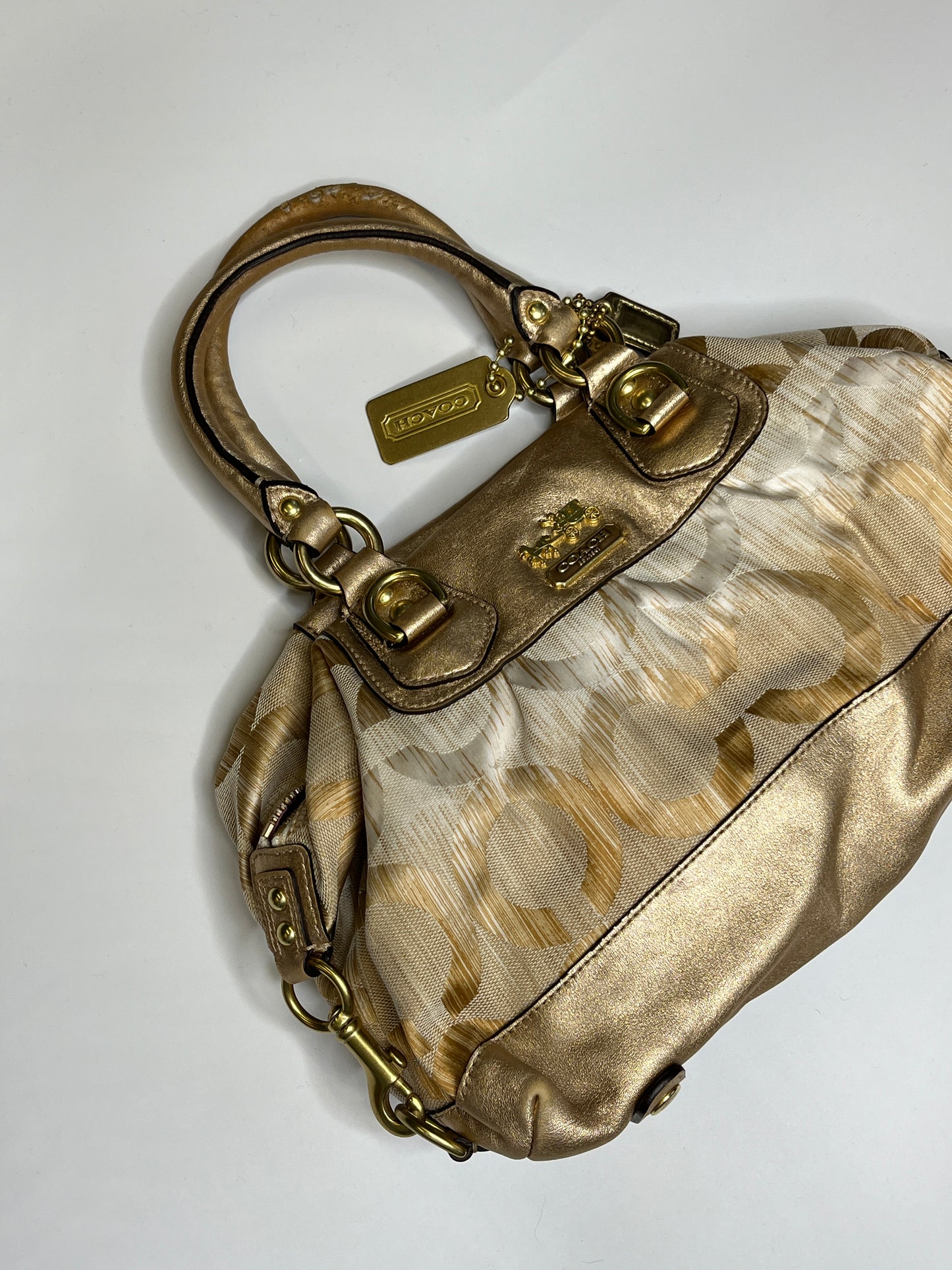 COACH MONOGRAM PURSE GOLD