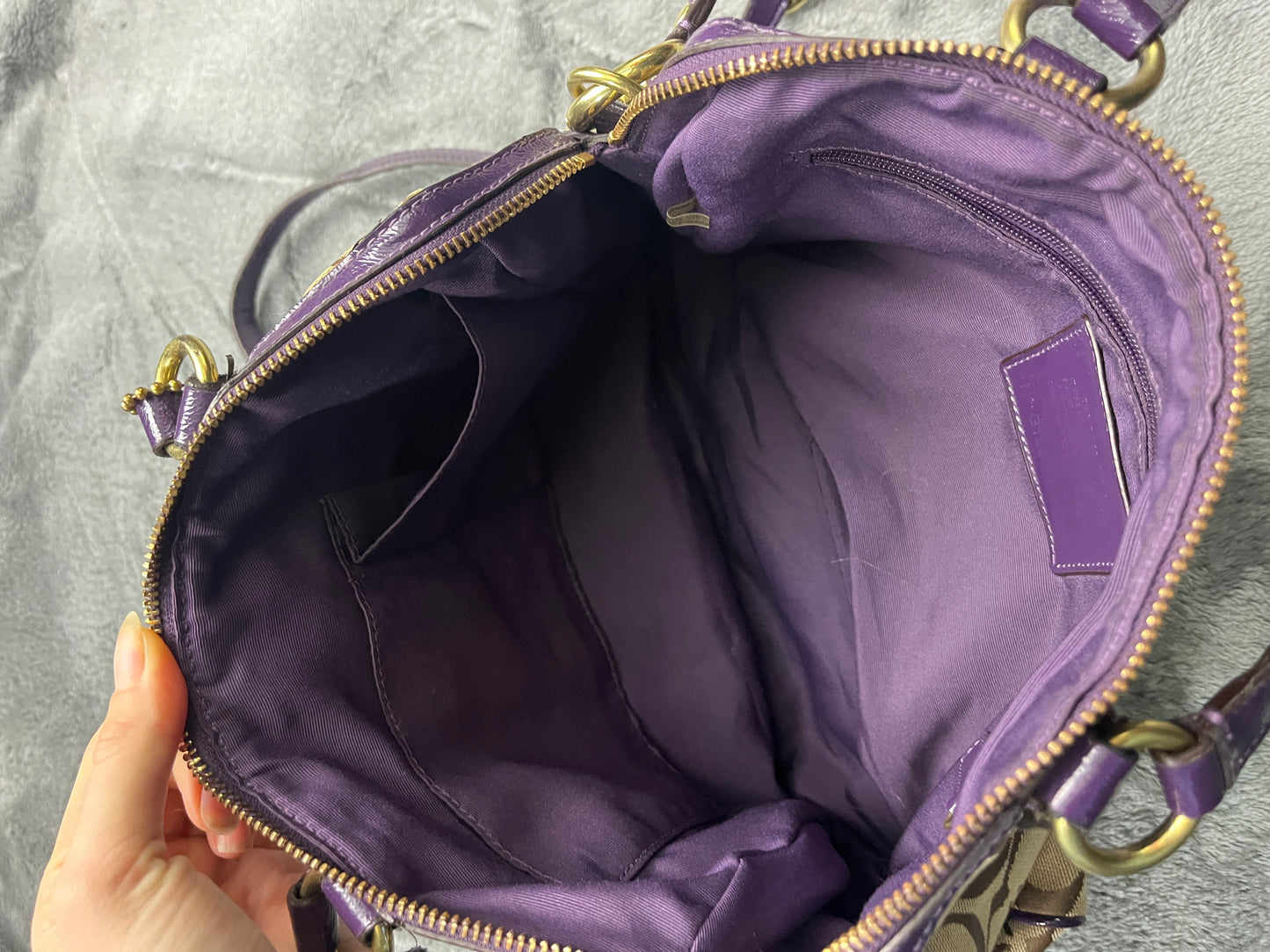 COACH BAG PURPLE