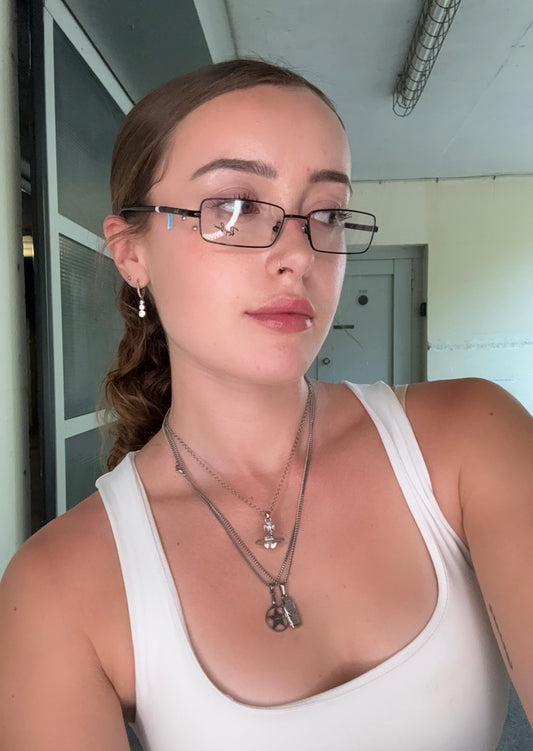 RAY-BAN VINTAGE BLACK RECTANGULAR OPTICAL FRAMES