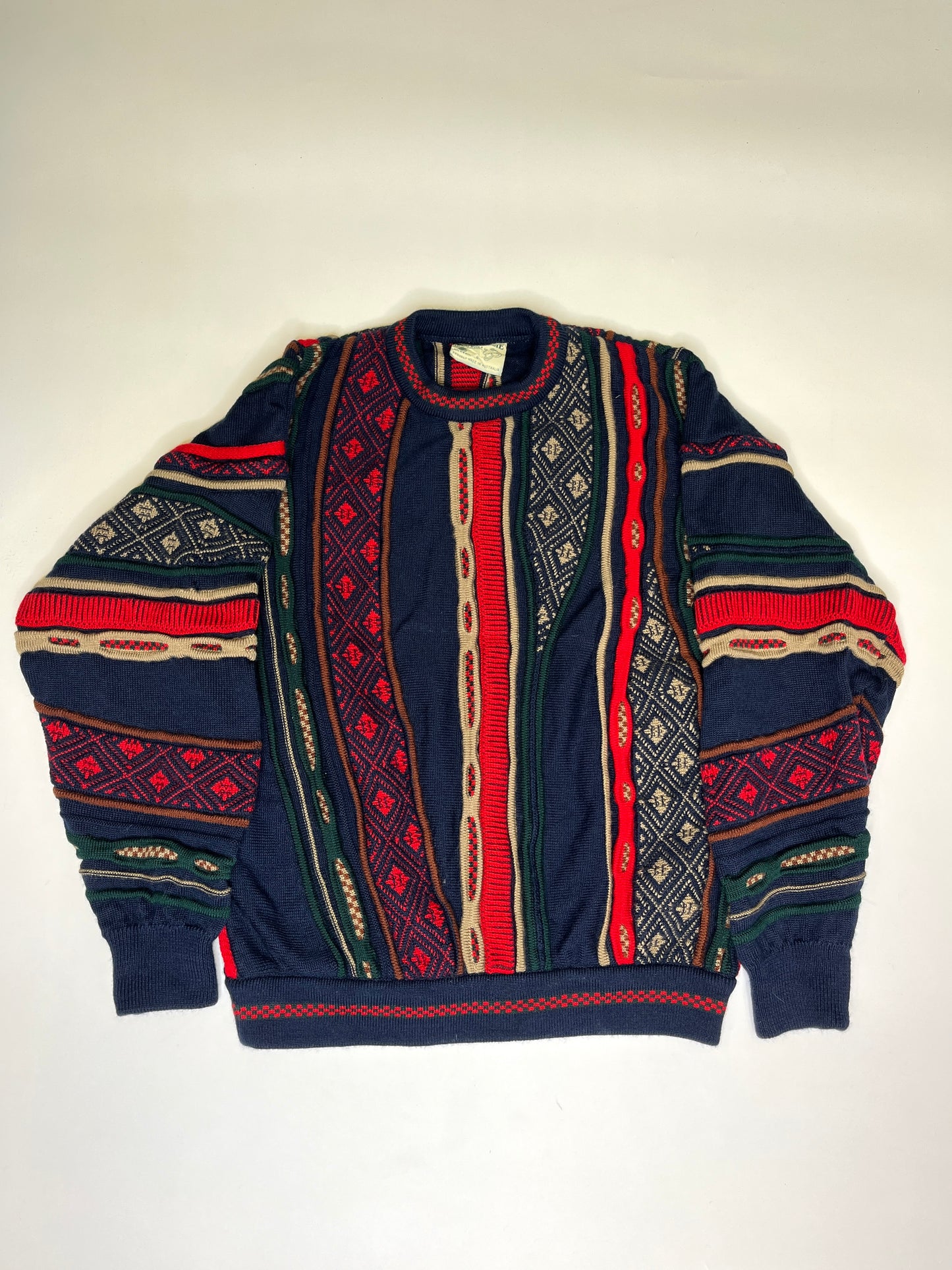 VINTAGE TOORALLIE COOGI STYLE SWEATER PURE WOOL (S)