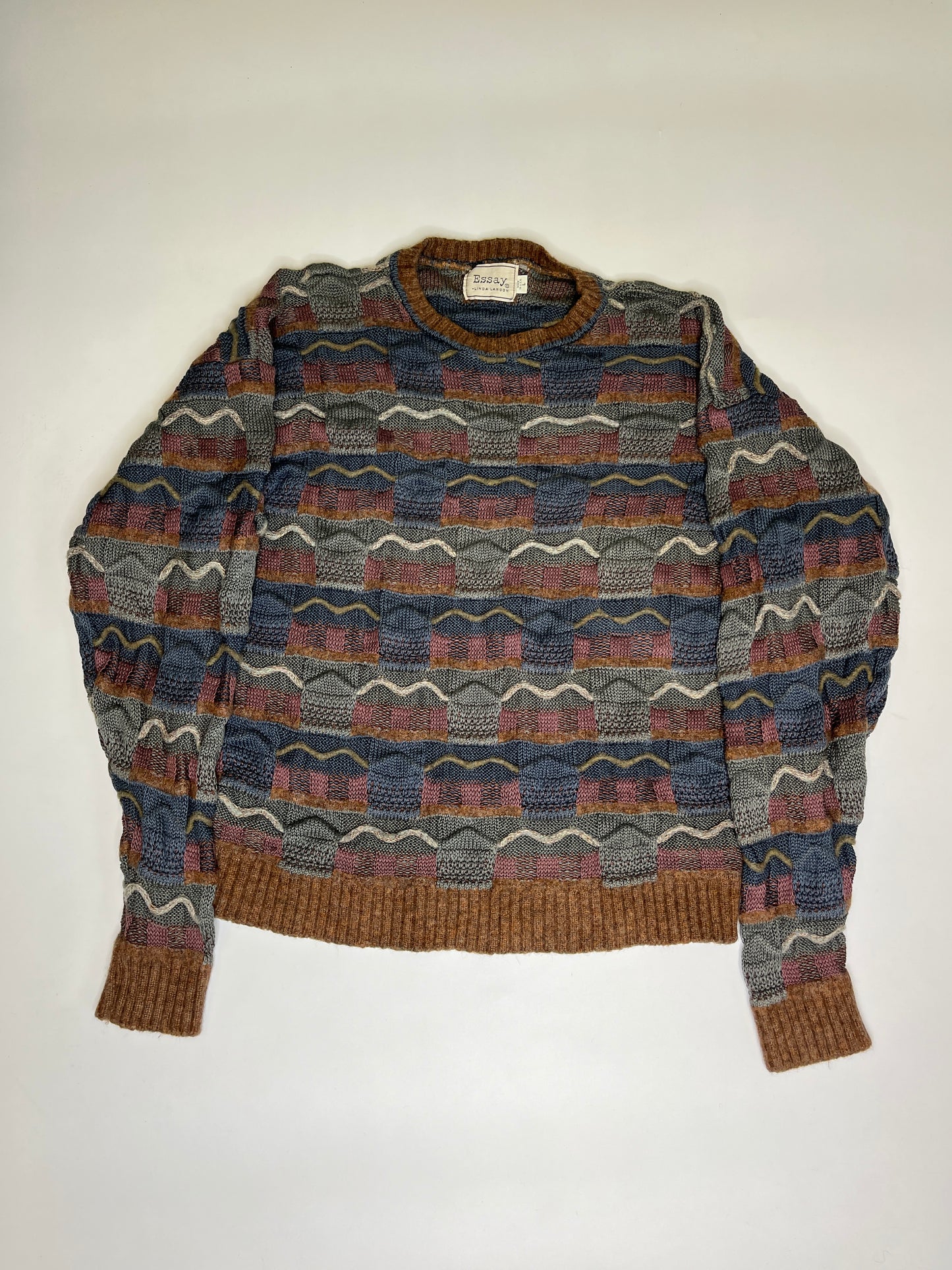 VINTAGE ESSAY COOGI STYLE MOHAIR SWEATER (L)
