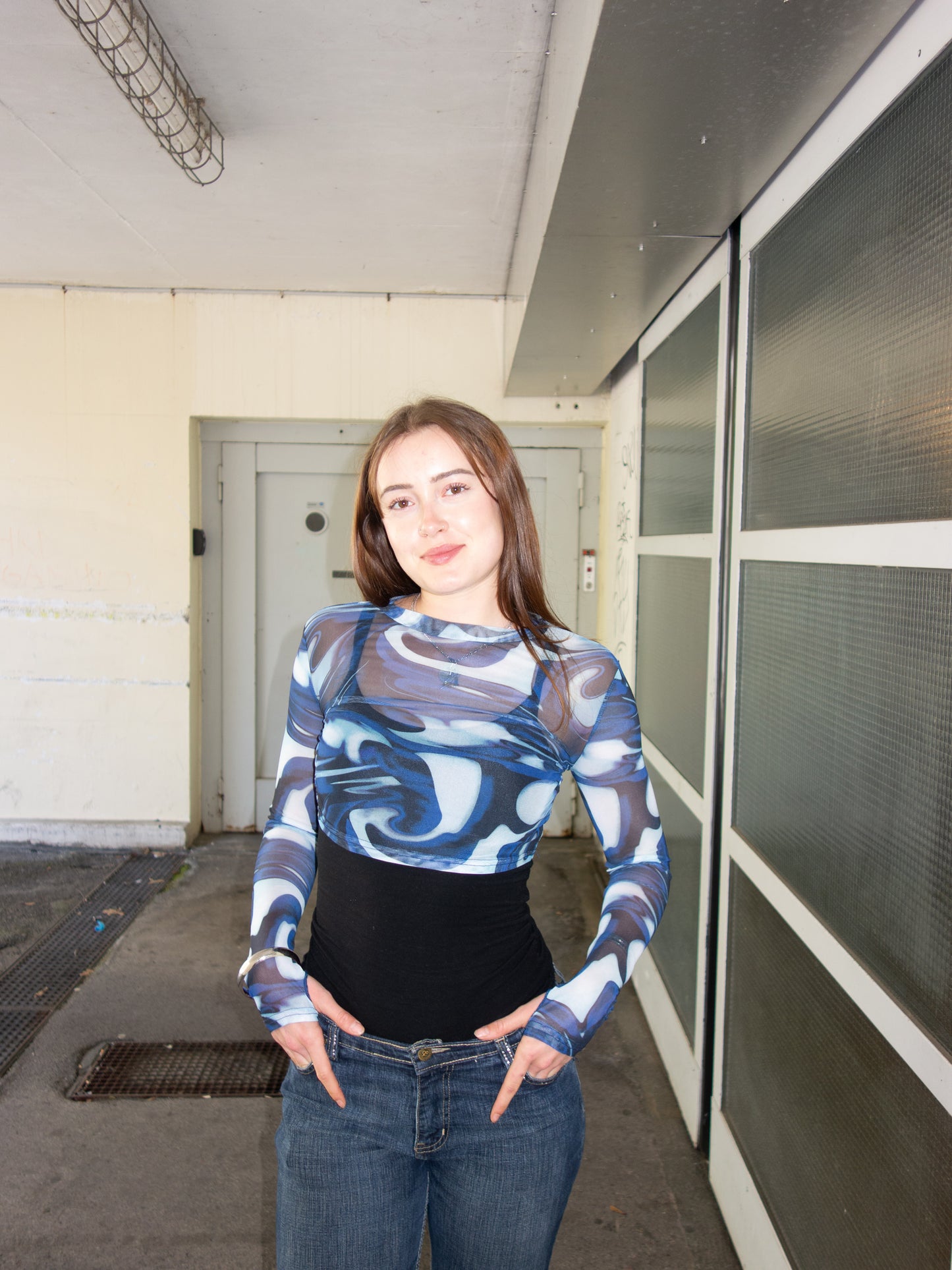 FUNKY SHEER LONGSLEEVE SHIRT (S)