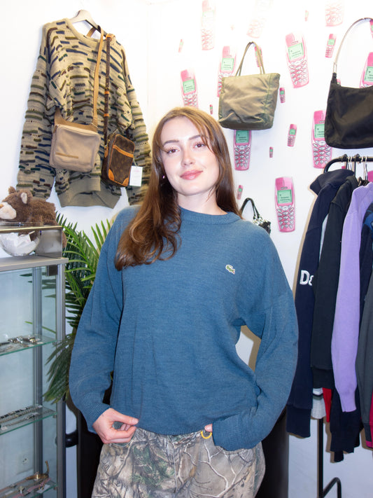 LACOSTE KNIT SWEATER (~M-L)