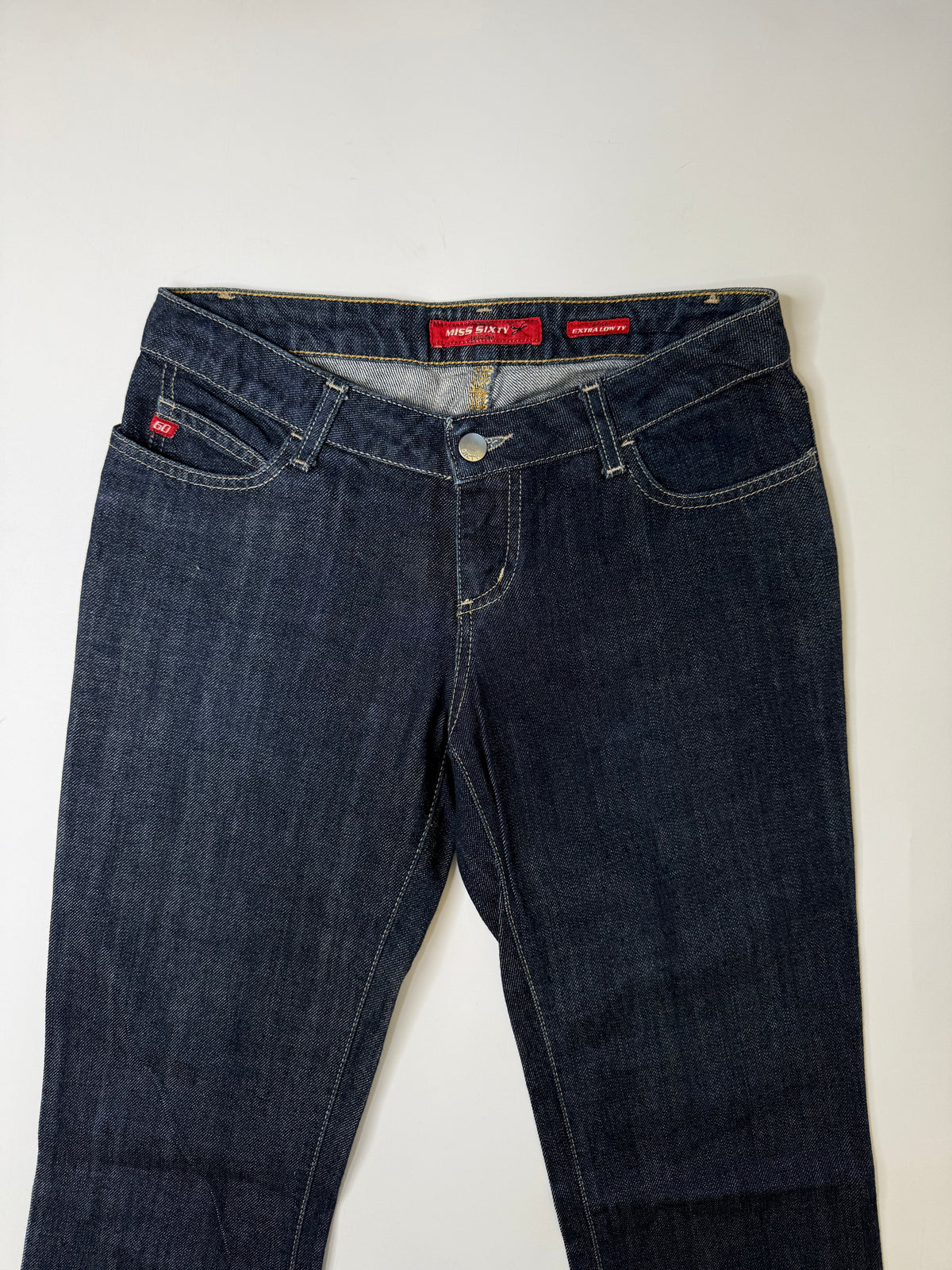 MISS SIXTY EXTRA LOW TY JEANS – DARK WASH (26, ~S)