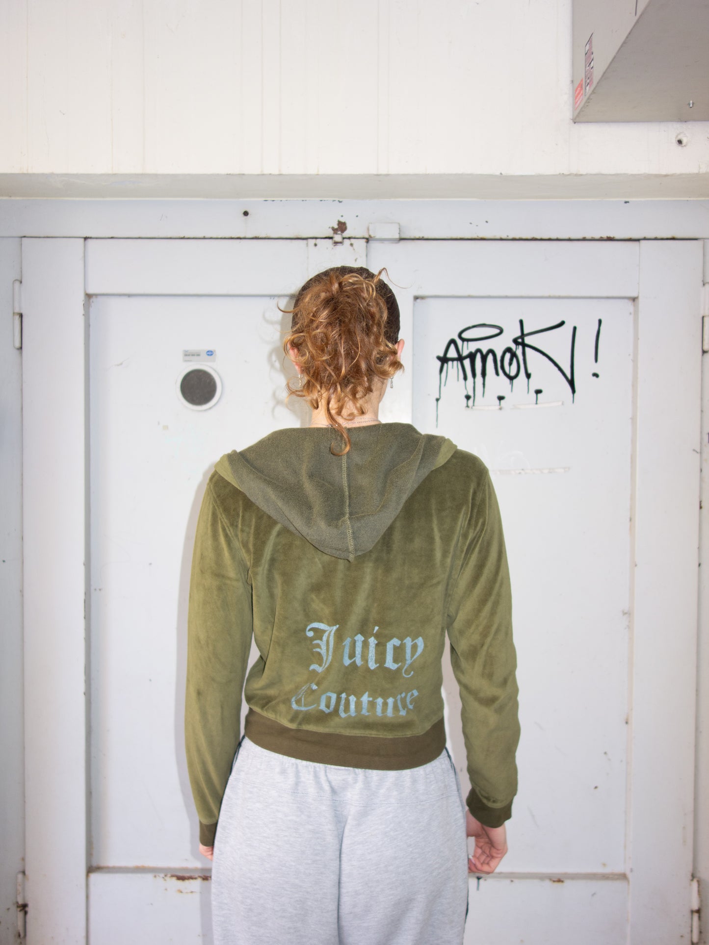 JUICY COUTURE ZIPPER GREEN 2000s (M)