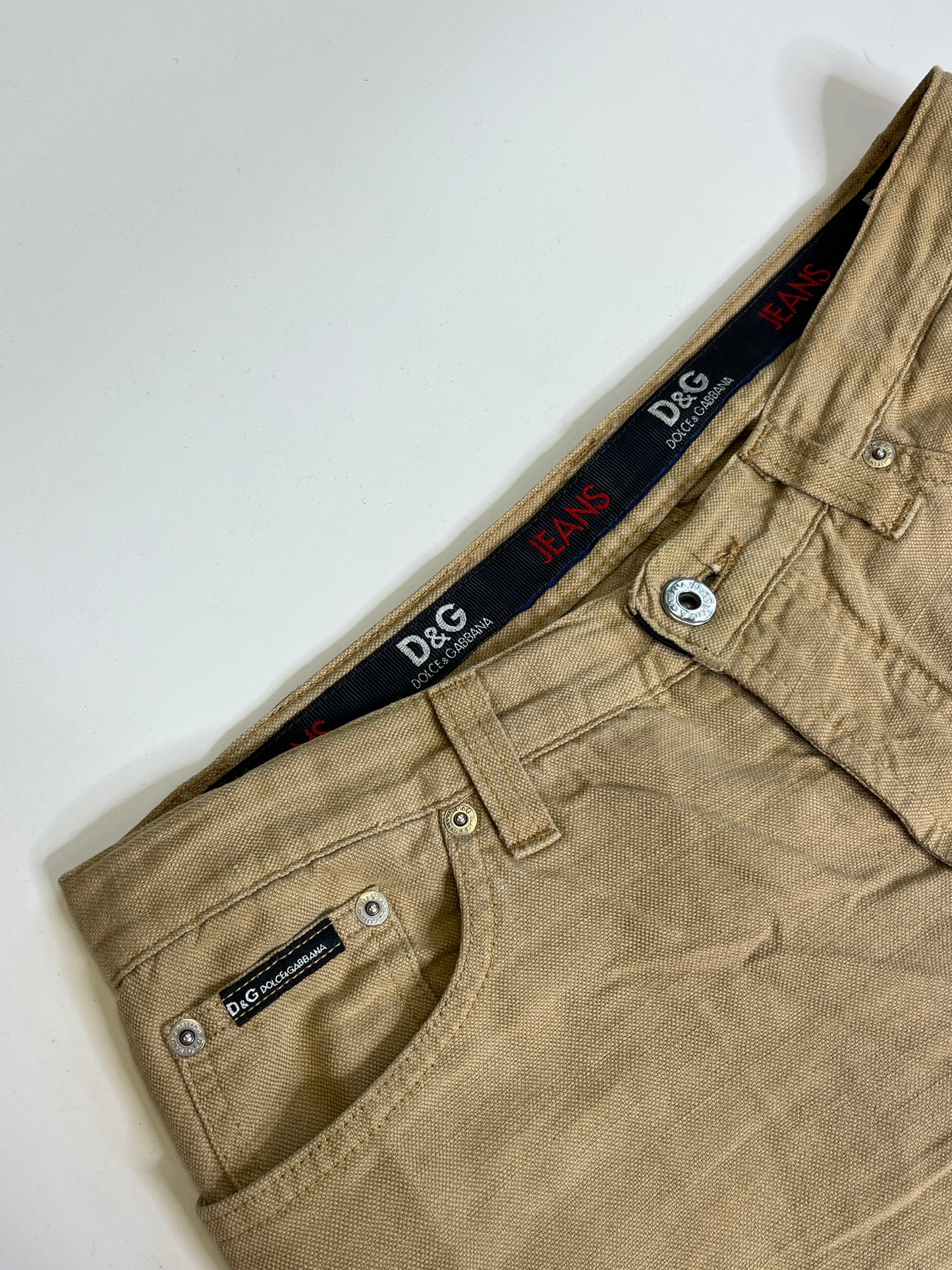 D&G FLARED JEANS SAND (S-M)