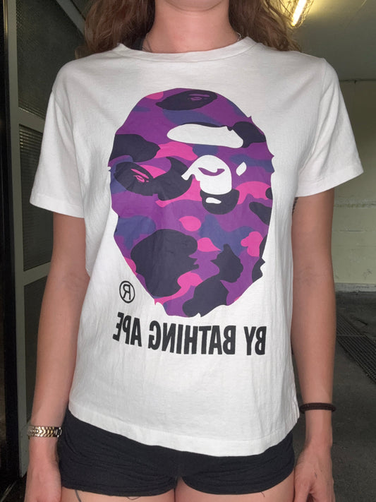 BAPE BY BATHING APE TEE – PURPLE CAMO (S)