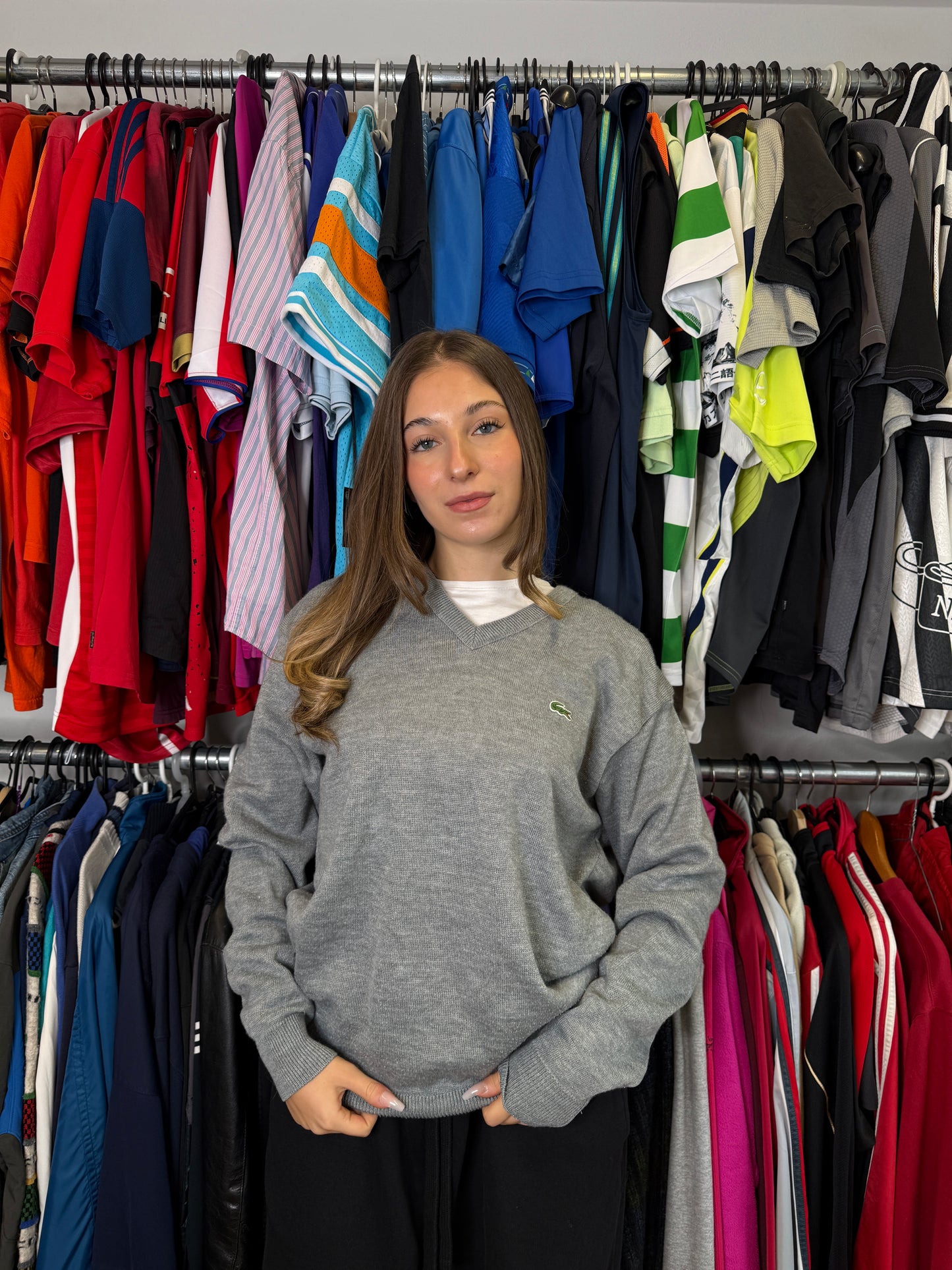 LACOSTE KNIT SWEATER (L)