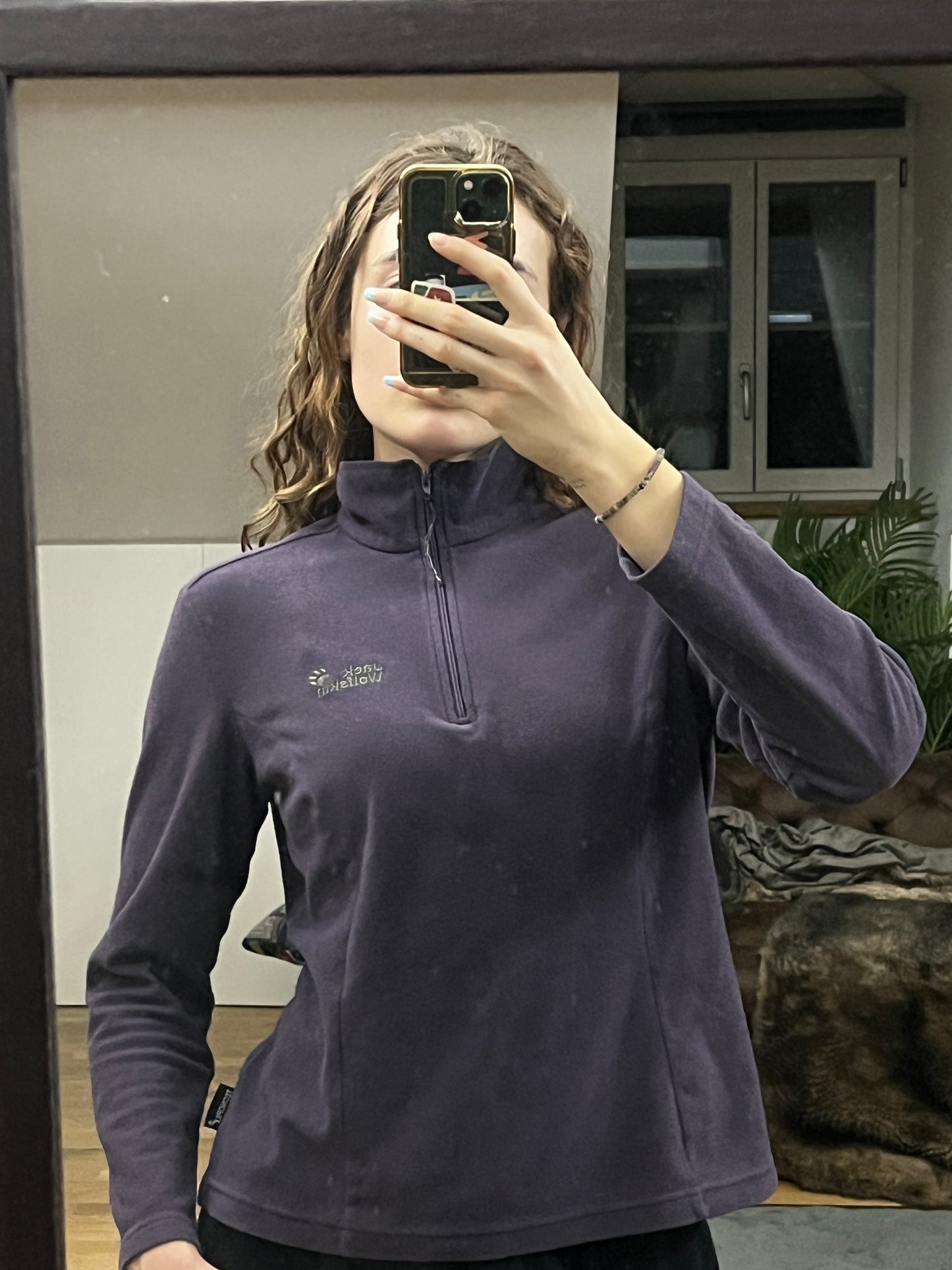 JACK WOLFSKIN FLEECE PURPLE (S)