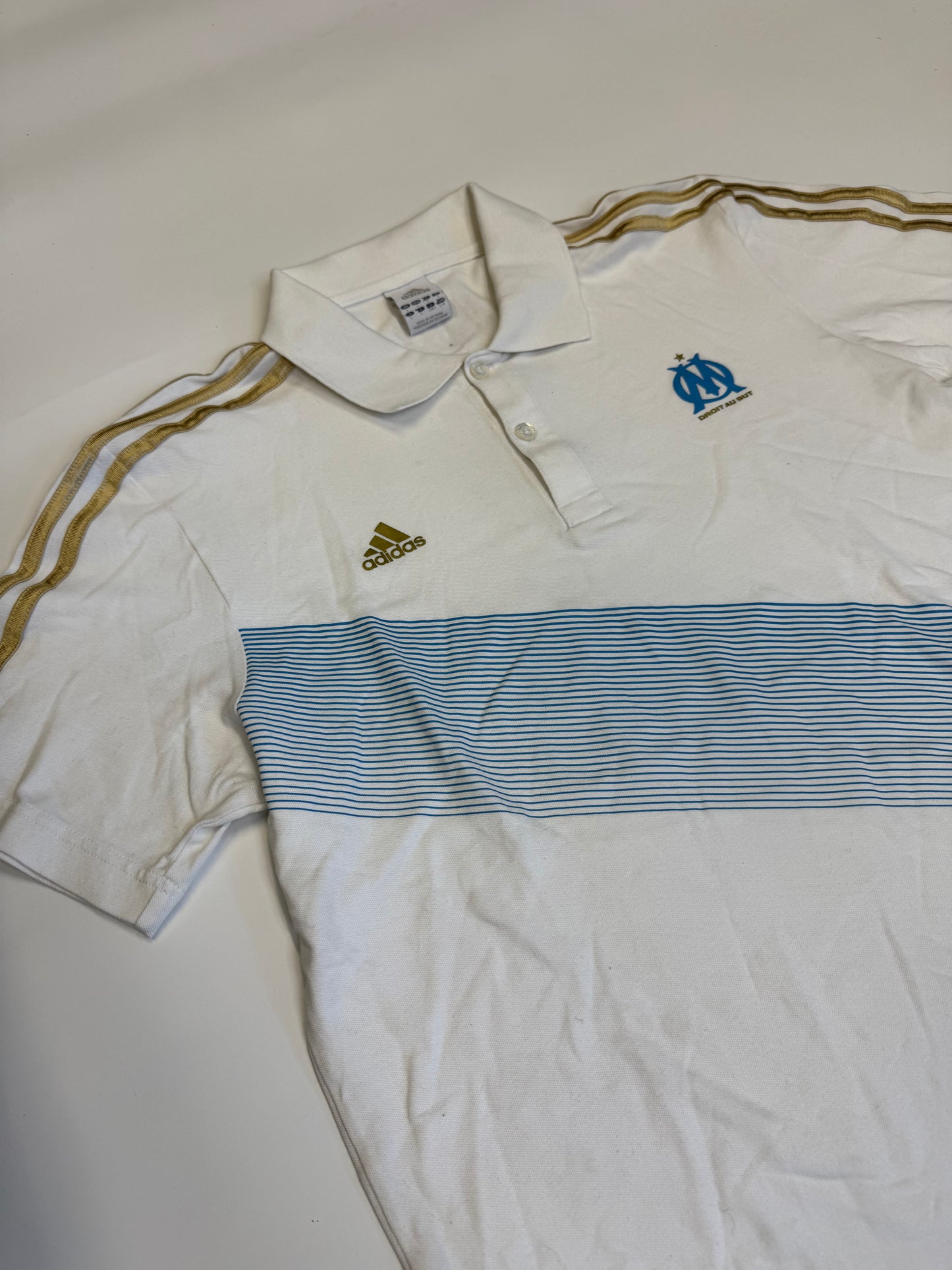 VINTAGE ADIDAS OLYMPIQUE MARSEILLE POLO (L)