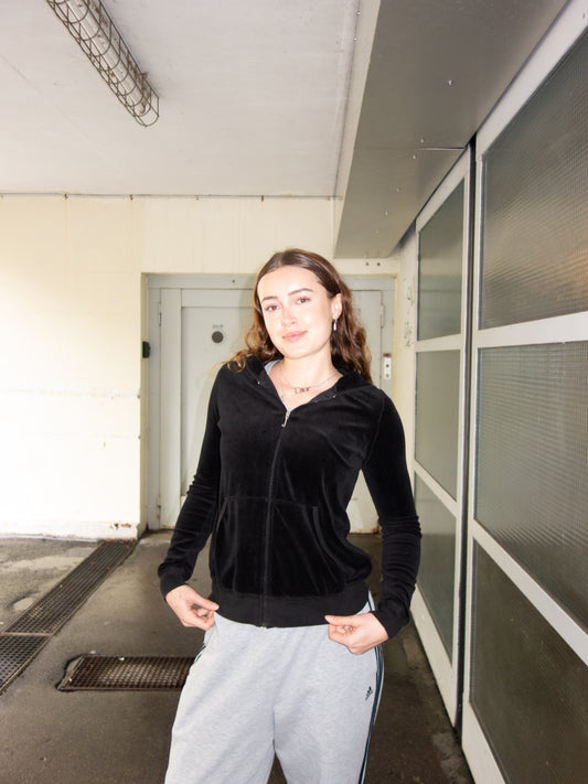 JUICY COUTURE ZIPPER BLACK  (M)