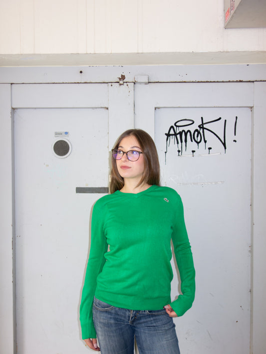 LACOSTE WOOL KNIT SWEATER (XS-S)
