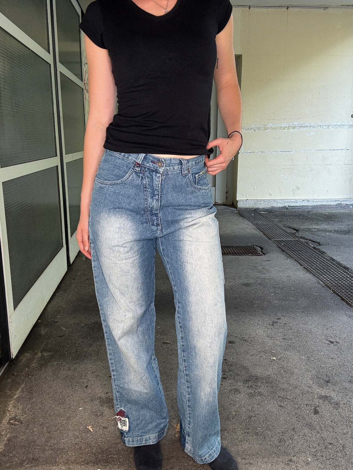 VINTAGE PHAT FARM JEANS DENIM – MEDIUM WASH (~M)