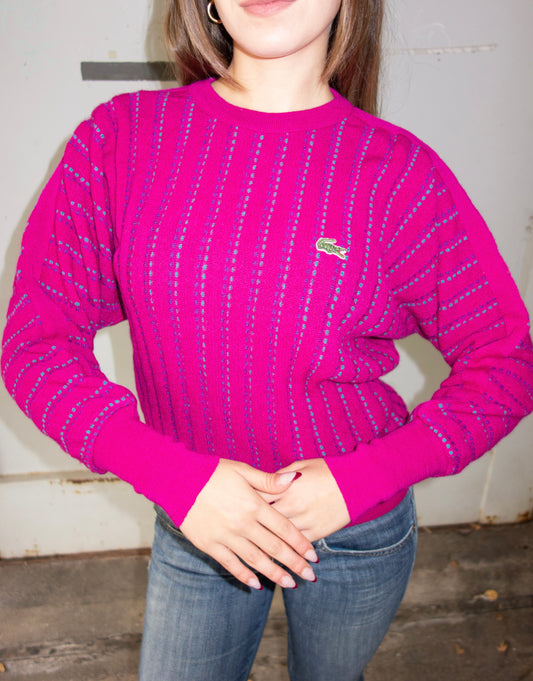 LACOSTE WOOL KNIT SWEATER (S)
