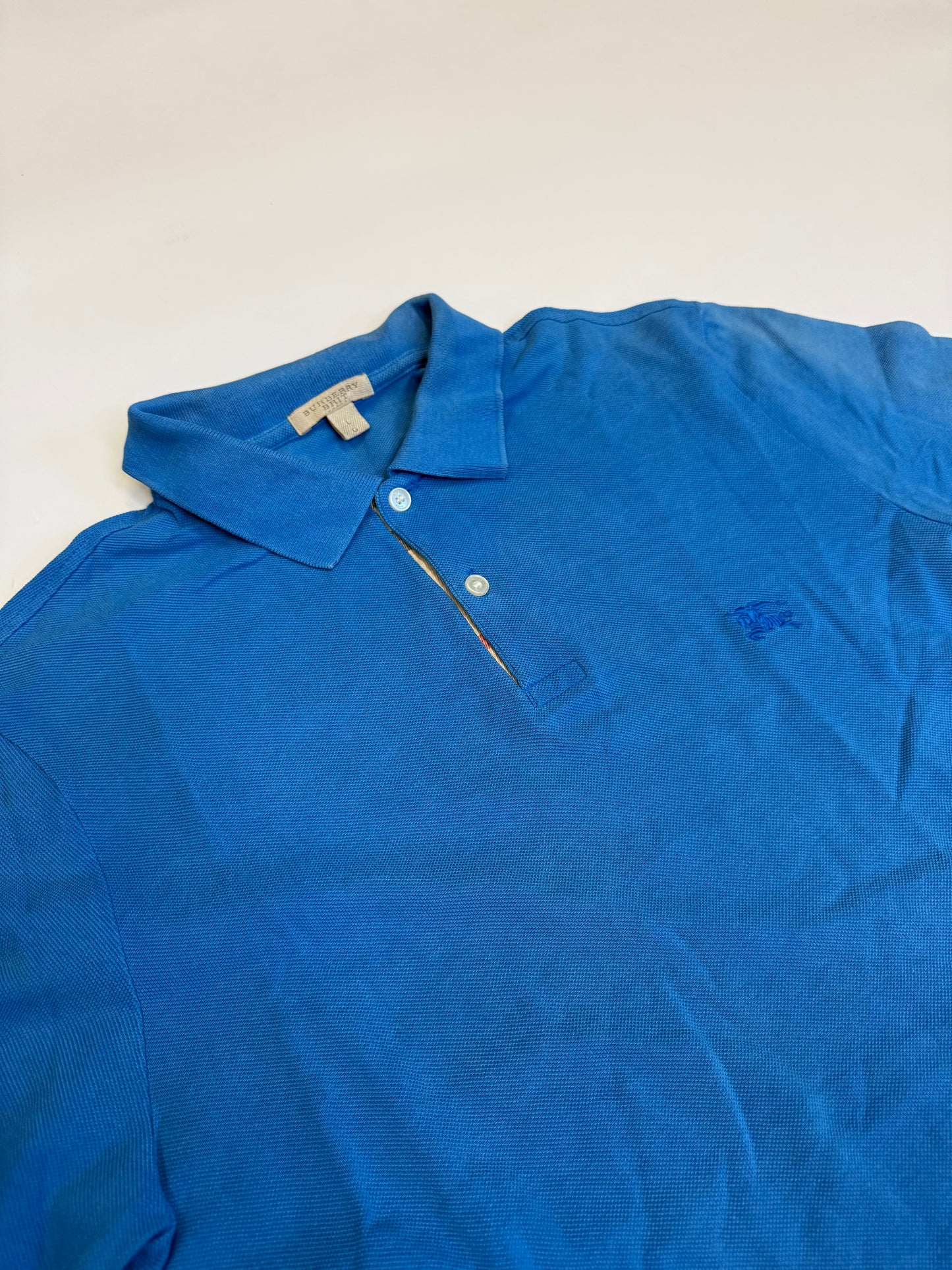 VINTAGE BLUE BURBERRY POLO (L)