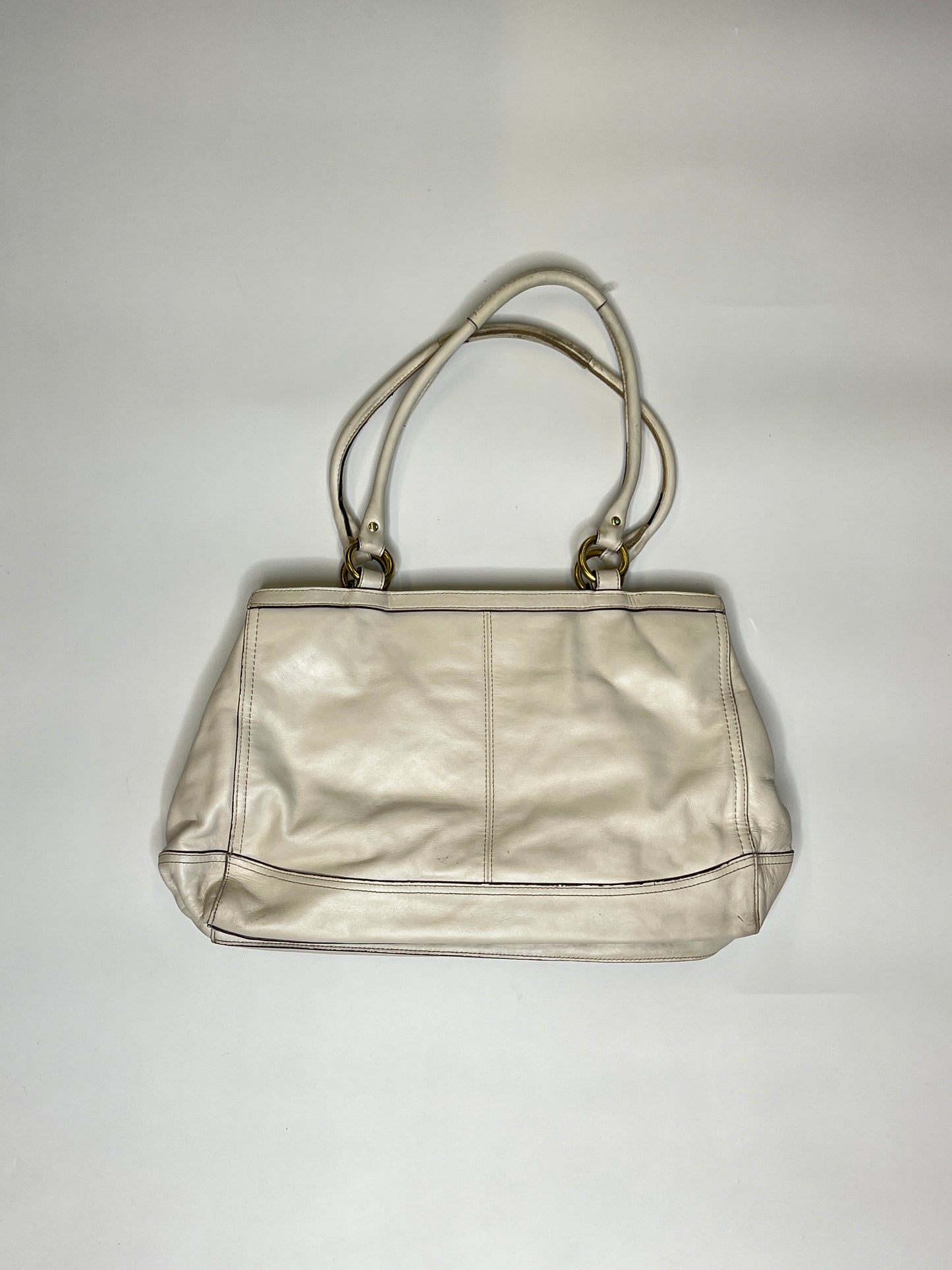 COACH PURSE WHITE LEATHER