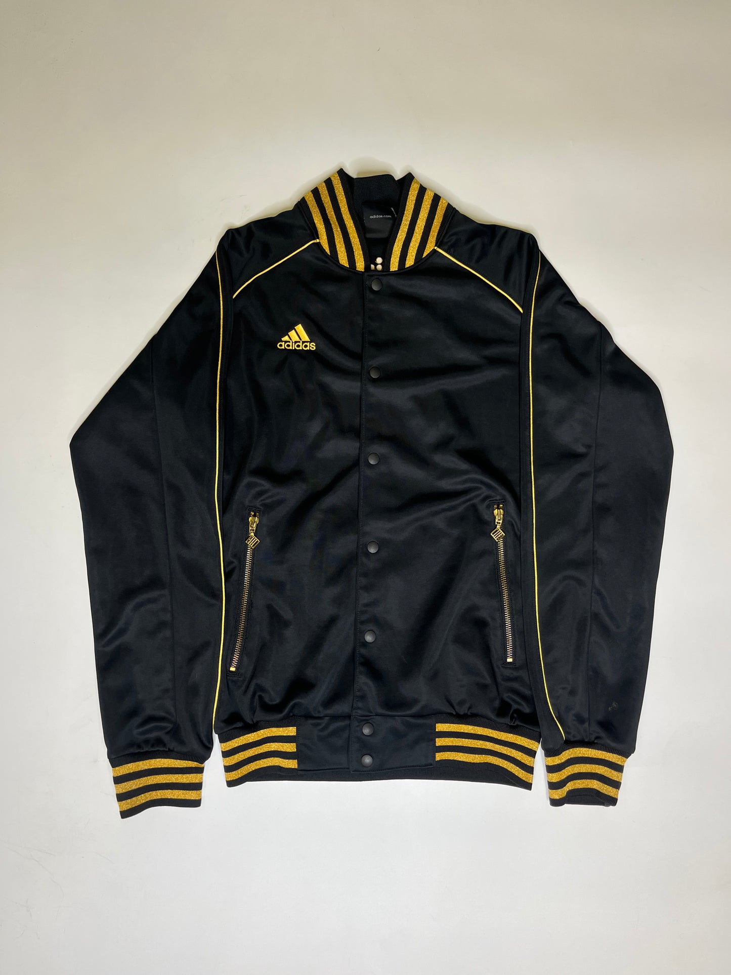 2000s VINTAGE GOLD ADIDAS ZIPPER (S)