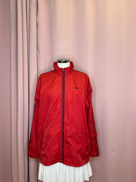 1990s NIKE RED TRACK ZIPPER (m. S)