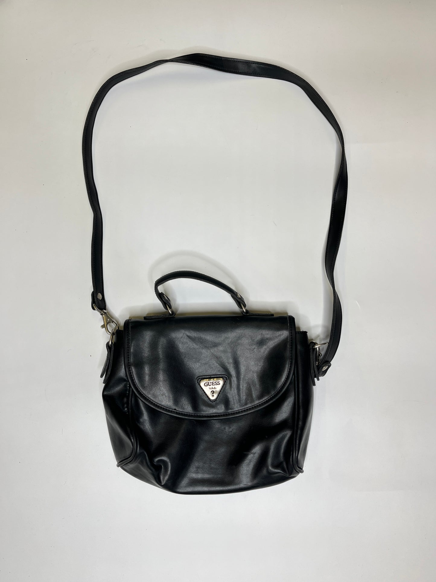 VINTAGE GUESS CROSSBODY PURSE LEATHER