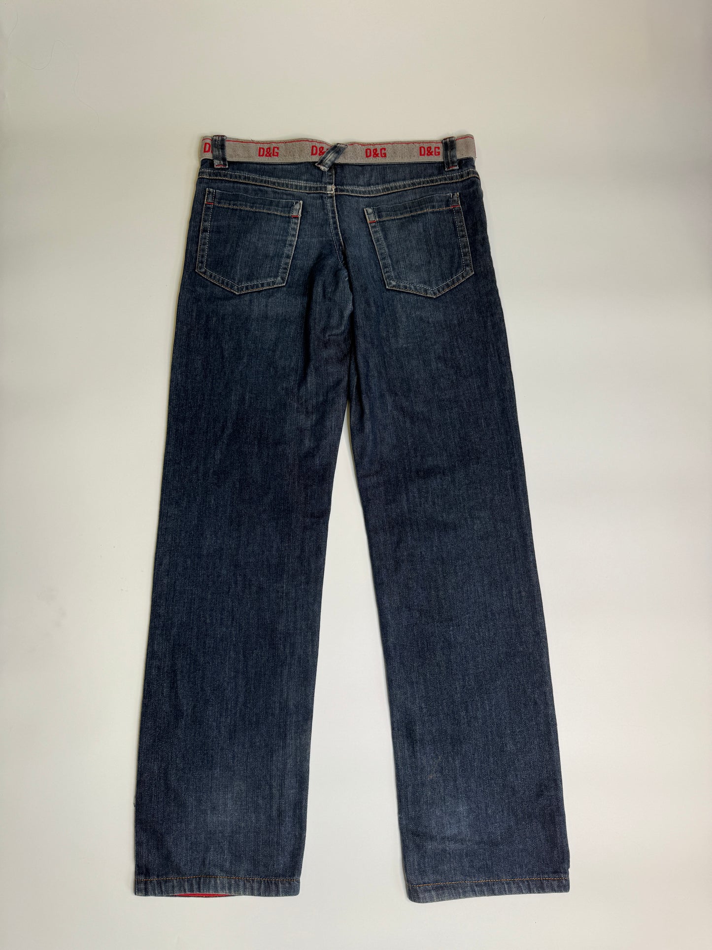 D&G STRAIGHT LEG JEANS RED (S-M)