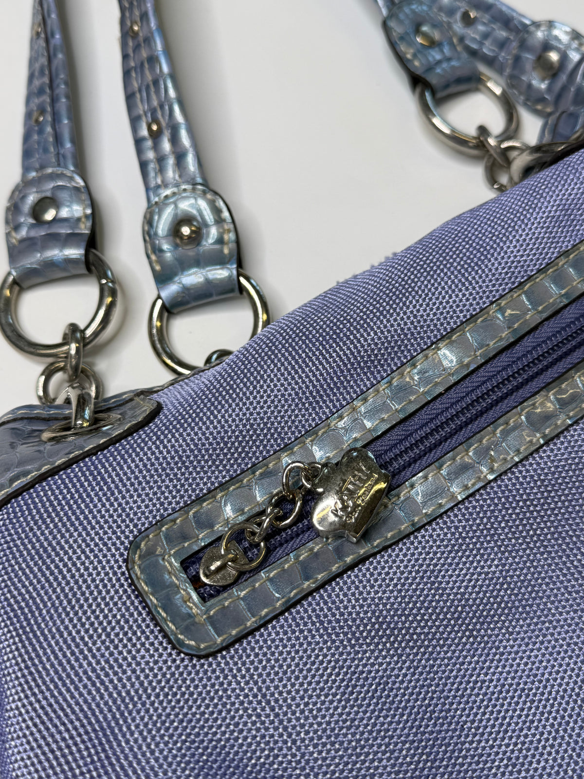 KATHY VAN ZEELAND NYLON BAG (PERIWINKLE)