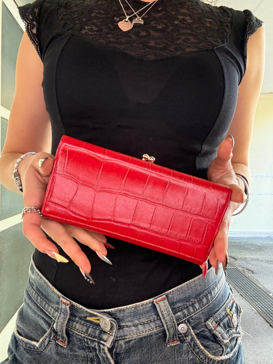 VINTAGE FAUX LEATHER WALLET