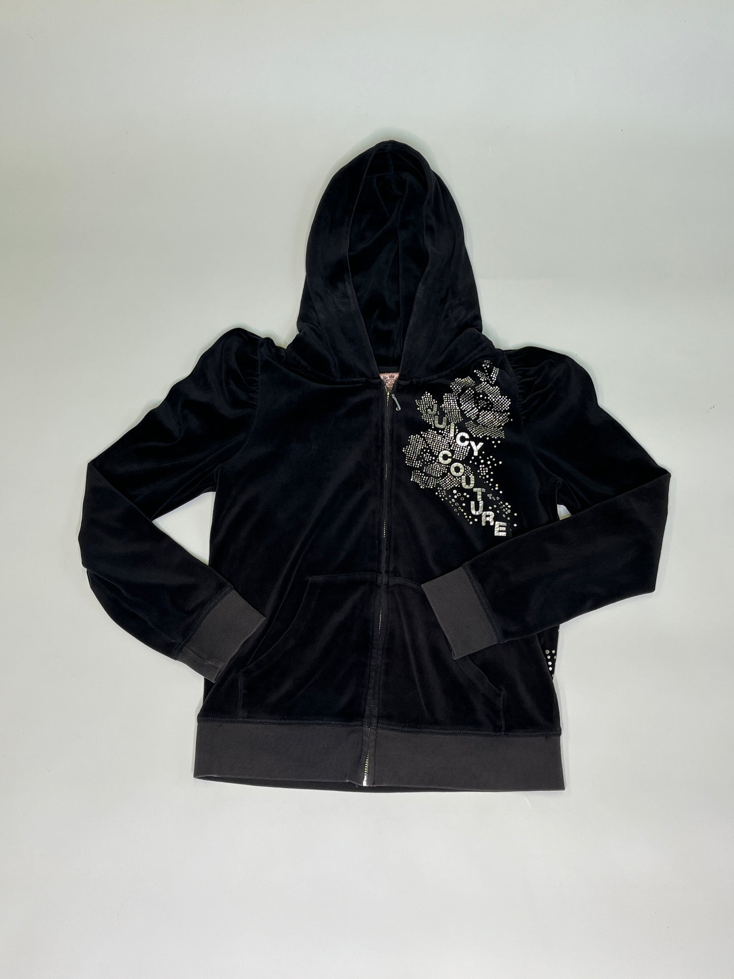 JUICY COUTURE ZIPPER RUSHED SHOULDERS 2000s (M)