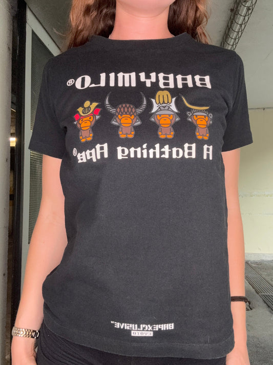 BAPE BABY MILO SAMURAI TEE – BLACK (S)