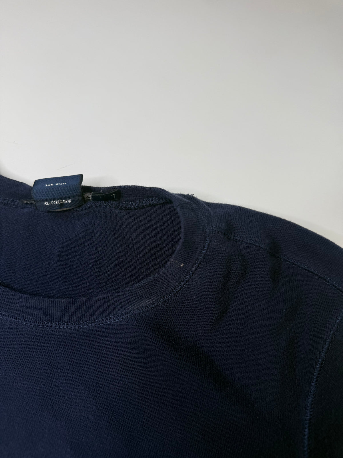 RALPH LAUREN LONG SLEEVE TEE NAVY (L)