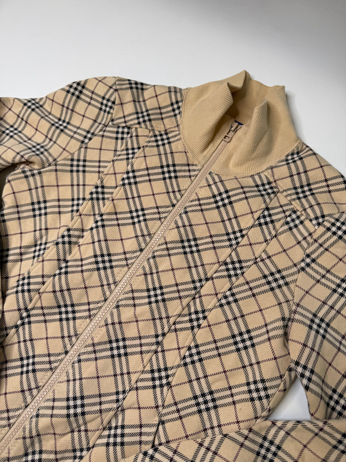 BURBERRY LONDON BLUE LABEL NOVA CHECK JACKET (TAN) (38)