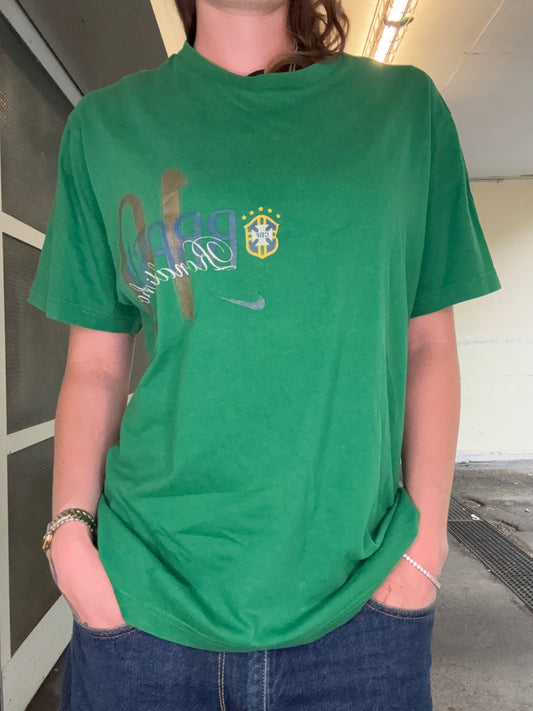 00s VINTAGE BRASIL RONALDINHO SHIRT (L)