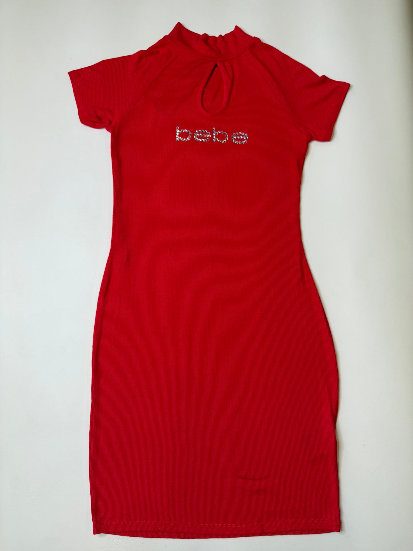 VINTAGE BEBE DRESS IN RED NEW WITH TAG!(S)