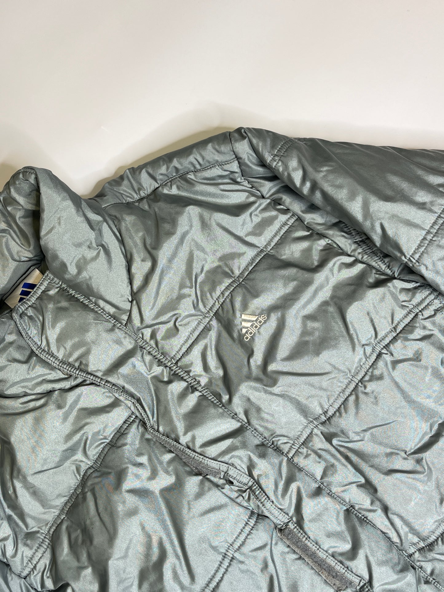 1990s SHINY ADIDAS PUFFER JACKET (L)