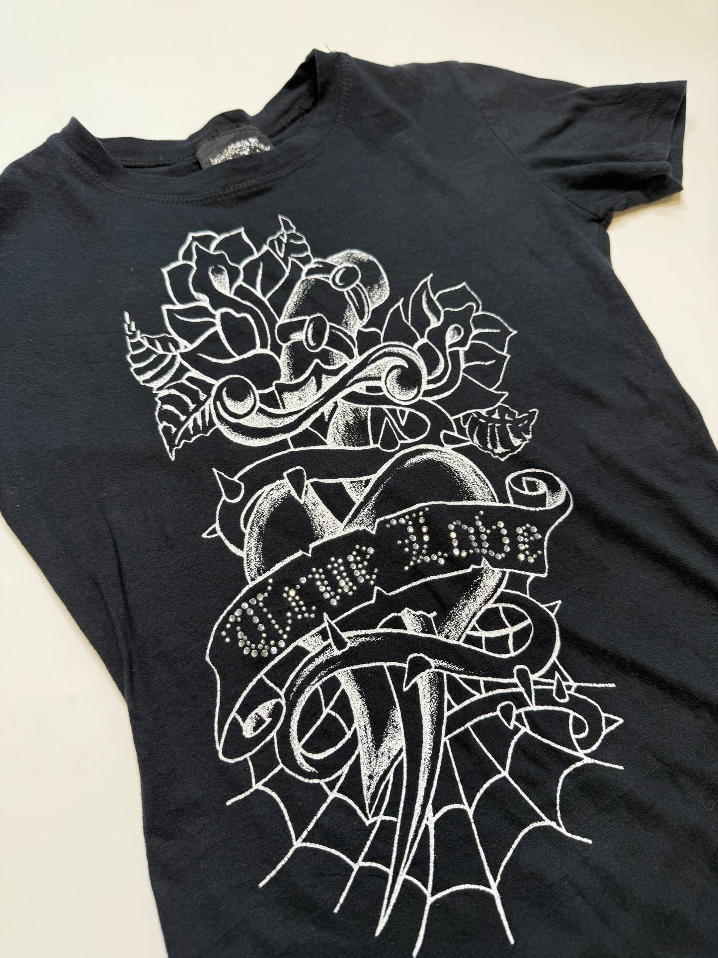 SUGAR ROSE "TRUE LOVE" TATTOO GRAPHIC TEE