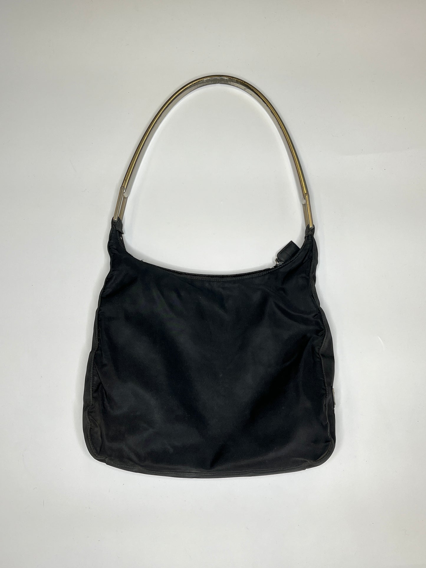 PRADA NYLON PURSE METAL HANDLE
