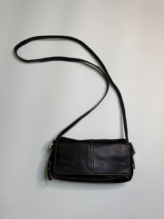 COACH REAL LEATHER CROSSBODY PURSE