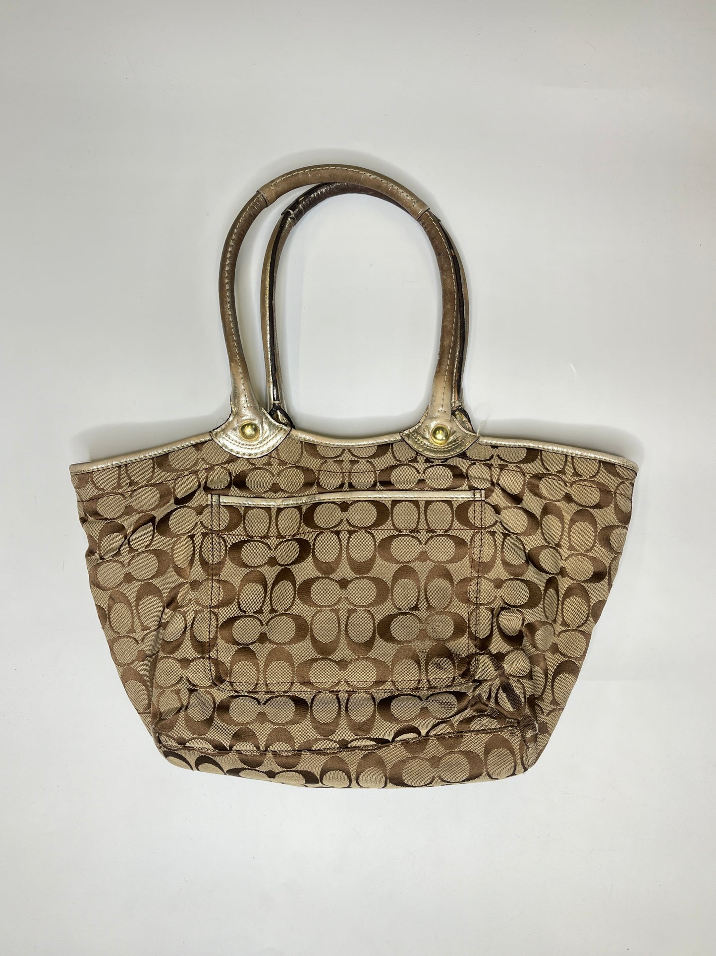 COACH MONOGRAM PURSE FLOWERS