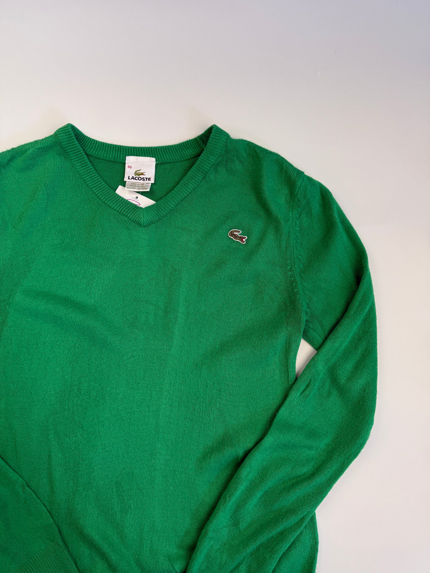 LACOSTE WOOL KNIT SWEATER (XS-S)