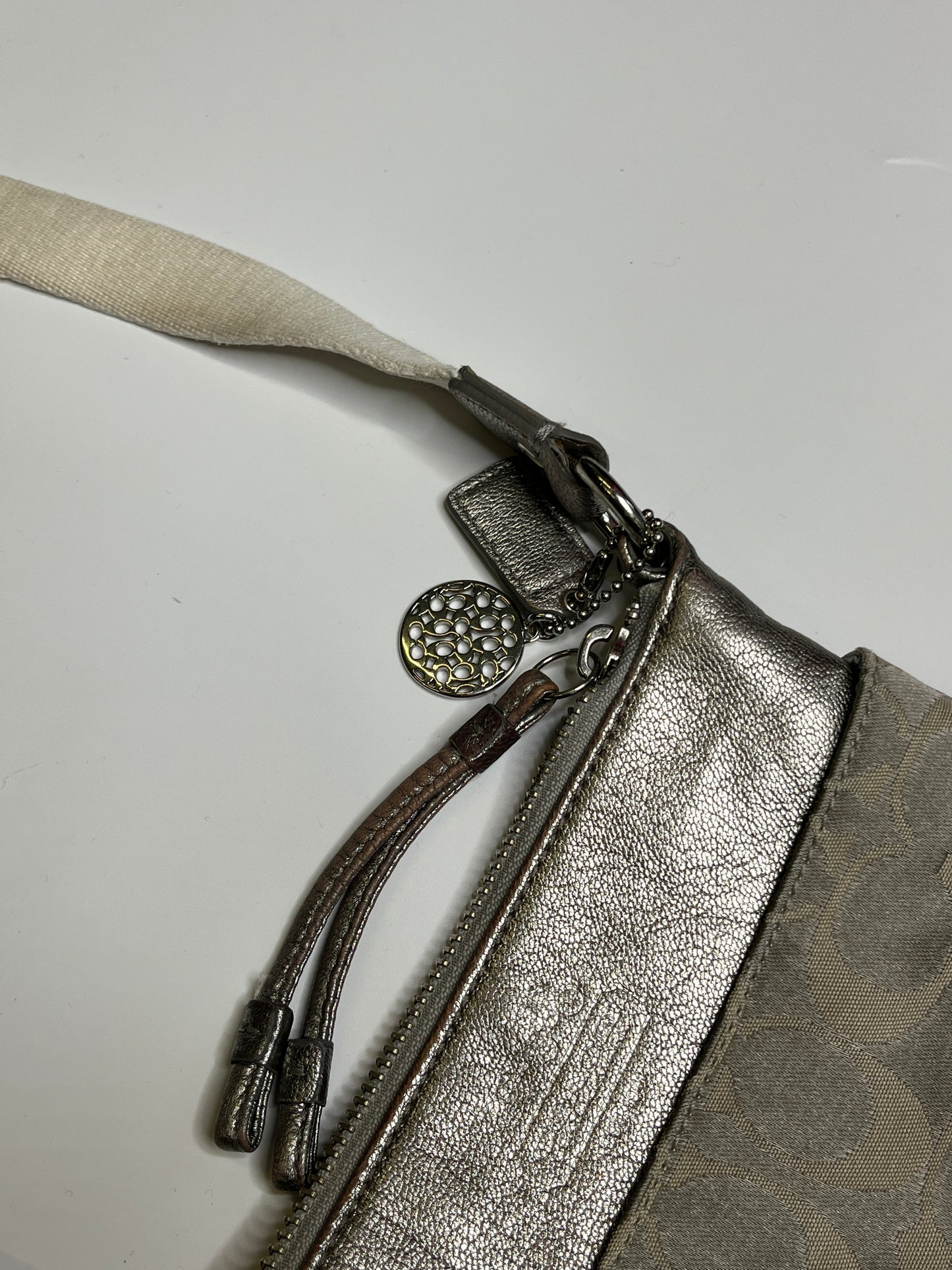 SILVER COACH CROSSBODY BAG