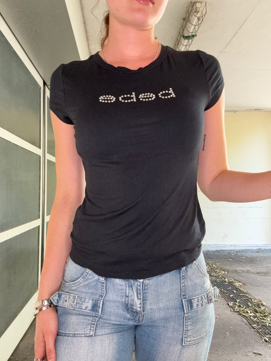 VINTAGE BEBE SHIRT IN BLACK WITH TAG! (S)